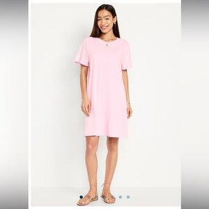 Old Navy Pink Crew Neck Mini T-Shirt Dress size XL